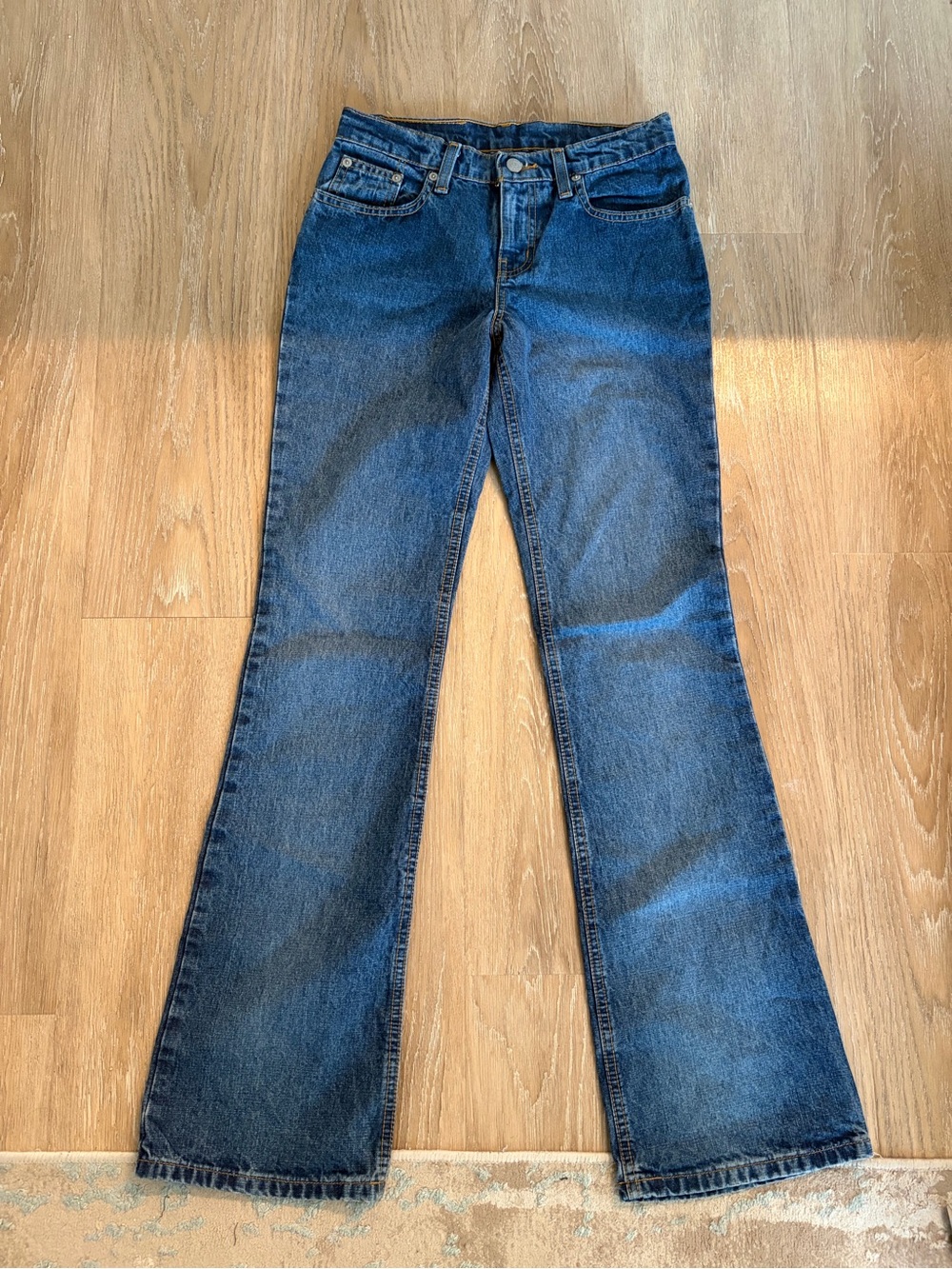 NEW Y2K Ralph Lauren Blue low rise flared Jeans